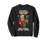 Funny Christmas Cracker Decent Bang Sudadera