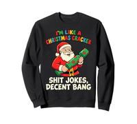 Funny Christmas Cracker Decent Bang Sudadera