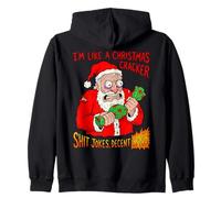 Funny Christmas Cracker Decent Bang Sudadera con Capucha