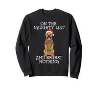 Funny Christmas Dogue de Bordeaux Naughty List Sudadera