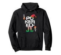 Funny Christmas Elf Poker Design :-: Grunge Aces Style Sudadera con Capucha