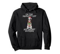 Funny Christmas English Springer Spaniel Naughty List Sudadera con Capucha
