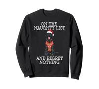 Funny Christmas Flat-Coated Retriever Naughty List Sudadera