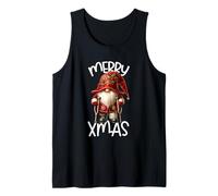 Funny Christmas GNOME Dad Graphic with Broken Leg Merry Xmas Camiseta sin Mangas