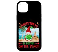 Funny Christmas GNOME For Xmas Vacation On The Beach Carcasa para iPhone 14 Plus