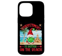 Funny Christmas GNOME For Xmas Vacation On The Beach Carcasa para iPhone 14 Pro MAX