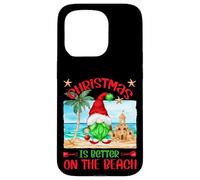 Funny Christmas GNOME For Xmas Vacation On The Beach Carcasa para iPhone 15 Pro