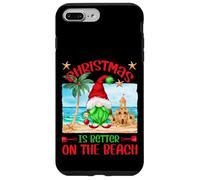 Funny Christmas GNOME For Xmas Vacation On The Beach Carcasa para iPhone 7 Plus/8 Plus