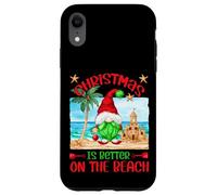 Funny Christmas GNOME For Xmas Vacation On The Beach Carcasa para iPhone XR
