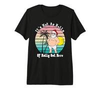 Funny Christmas In July Hot As Balls Santa Summer Party Camiseta Premium