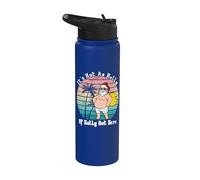 Funny Christmas In July Hot As Balls Santa Summer Party Stainless Steel Insulated Water Bottle