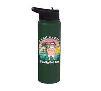 Funny Christmas In July Hot As Balls Santa Summer Party Stainless Steel Insulated Water Bottle