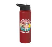 Funny Christmas In July Hot As Balls Santa Summer Party Stainless Steel Insulated Water Bottle