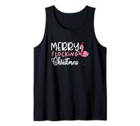 Funny Christmas in July Merry Flocking Christmas Camiseta sin Mangas