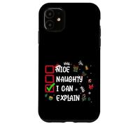 Funny Christmas List Quotes Sayings Illustration Graphic Carcasa para iPhone 11