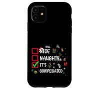 Funny Christmas List Quotes Sayings Illustration Graphic Carcasa para iPhone 11