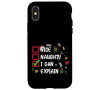 Funny Christmas List Quotes Sayings Illustration Graphic Carcasa para iPhone X/XS