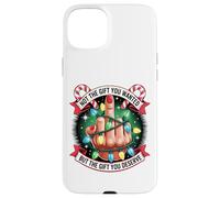 Funny Christmas Middle Finger Graphic Carcasa para iPhone 15 Plus