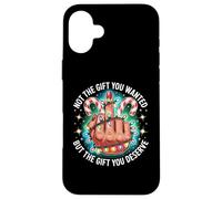 Funny Christmas Middle Finger Graphic Carcasa para iPhone 16 Plus