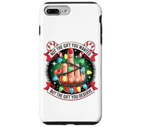 Funny Christmas Middle Finger Graphic Carcasa para iPhone 7 Plus/8 Plus
