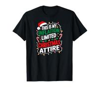 Funny Christmas Phrase Quotes Santa Claus Xmas Camiseta