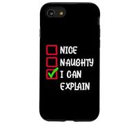 Funny Christmas Santa Clause Checklist Quotes Graphic Carcasa para iPhone SE (2020) / 7/8