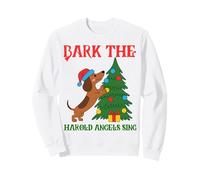 Funny Christmas Sarcástico Perro ladran los ángeles Harold cantan Sudadera