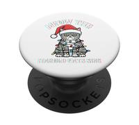Funny Christmas Sarcástico Travieso maullido los Gatos Harold cantan PopSockets PopGrip Adhesivo