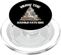 Funny Christmas Sarcástico Travieso maullido los Gatos Harold cantan PopSockets PopGrip para MagSafe