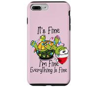 Funny Christmas Turtle It's Fine I'm Fine Everything is Fine Carcasa para iPhone 7 Plus/8 Plus