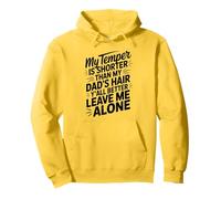 Funny Cita My Temper Shorter Funny Dad Cabello Humor Dicho Sudadera con Capucha