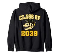 Funny Class of 2039 Grow with Me Dinosaur Graduation Sudadera con Capucha