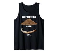 Funny Clean Bible Character Humor - Adam & Even Baby Photos Camiseta sin Mangas