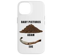 Funny Clean Bible Character Humor - Adam & Even Baby Photos Carcasa para iPhone 14