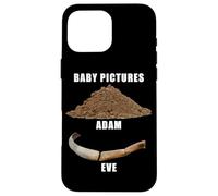 Funny Clean Bible Character Humor - Adam & Even Baby Photos Carcasa para iPhone 16 Pro Max