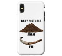 Funny Clean Bible Character Humor - Adam & Even Baby Photos Carcasa para iPhone X/XS