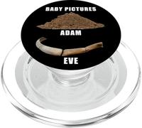 Funny Clean Bible Character Humor - Adam & Even Baby Photos PopSockets PopGrip para MagSafe