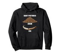 Funny Clean Bible Character Humor - Adam & Even Baby Photos Sudadera con Capucha