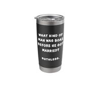 Funny Clean Bible Character Humor - Boaz & Ruth Married Vaso térmico de acero inoxidable de doble pared