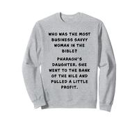 Funny Clean Bible Character Humor - Moses Profit Joke Sudadera