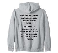 Funny Clean Bible Character Humor - Moses Profit Joke Sudadera con Capucha