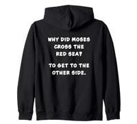 Funny Clean Bible Character Humor - Moses & The Red Sea Sudadera con Capucha