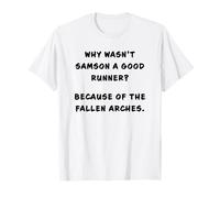 Funny Clean Bible Character Humor - Samson Arches Joke Camiseta