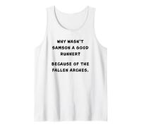 Funny Clean Bible Character Humor - Samson Arches Joke Camiseta sin Mangas