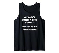 Funny Clean Bible Character Humor - Samson Arches Joke Camiseta sin Mangas