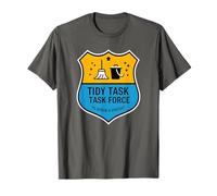Funny Cleaning Crew TIDY FORCE Pet Dueño de Mascotas Clean Mop Ninja Camiseta