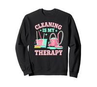 Funny CLEANING Is MY THERAPY Janitor Team Clean Dust Ninja Sudadera