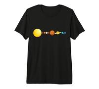 Funny Clown World Payaso Cara y Planeta Tierra Sistema Solar Camiseta Premium