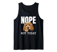 Funny Cocker Spaniel Nope Not Today Camiseta sin Mangas