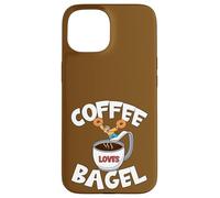 Funny Coffee and Bagel Quote For High Dive Men & Coffee Dad Carcasa para iPhone 15